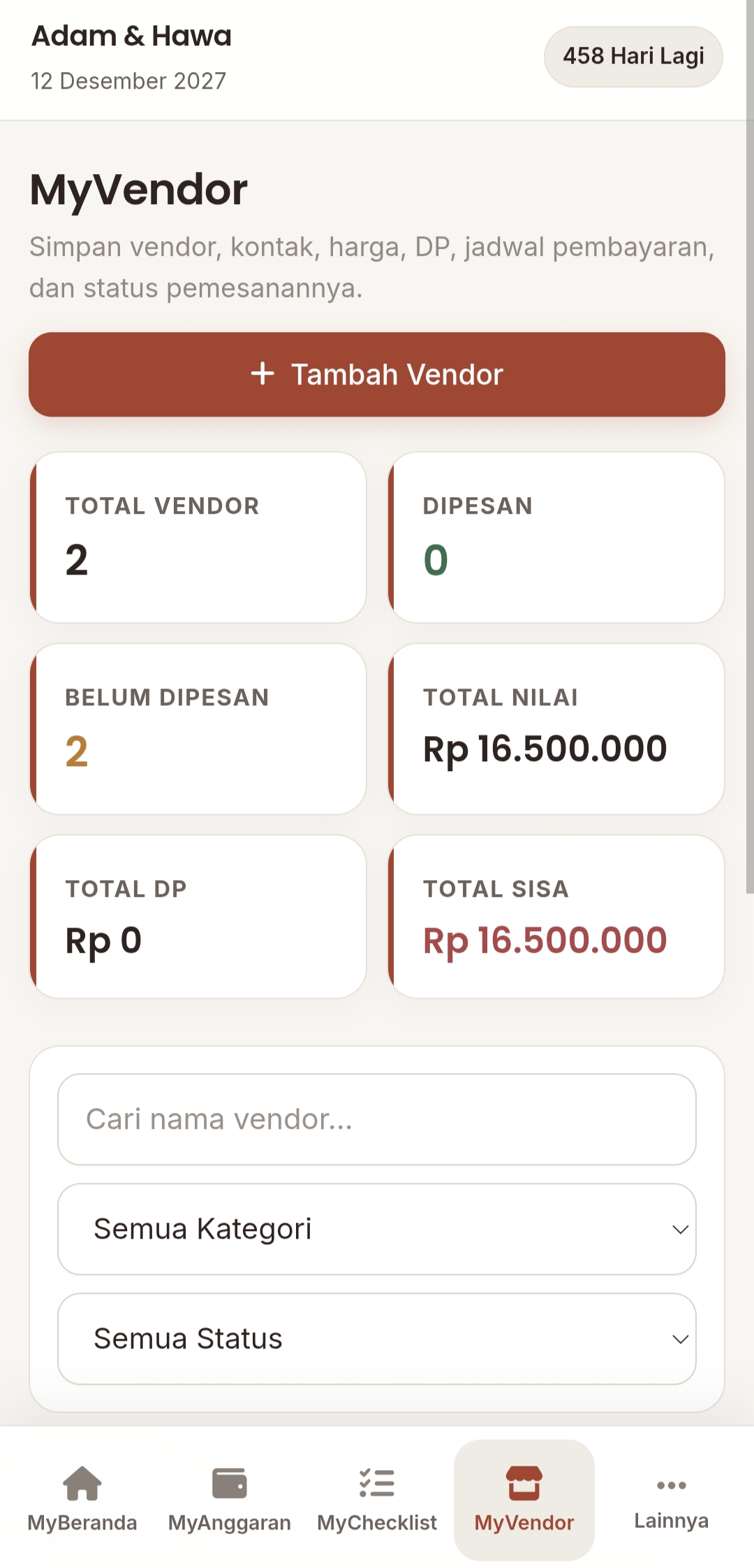 Vendor Utama